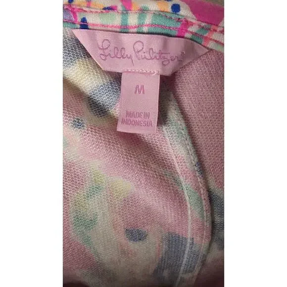 Lilly Pulitzer Devon Tiki Pink Sunken Treasure Shift Dress M - Picture 5 of 7